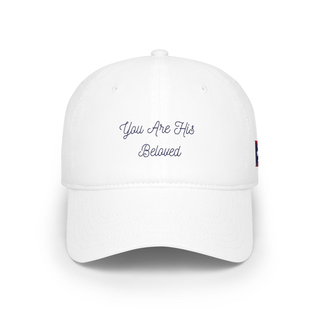 YOU ARE HIS BELOVED Low Profile Baseball Cap (White)
