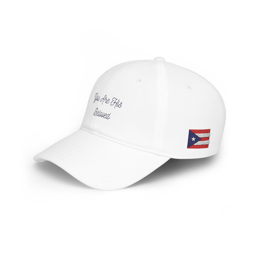 YOU ARE HIS BELOVED Low Profile Baseball Cap (White)