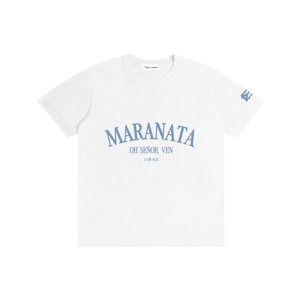 MARANATA Cotton Unisex T-Shirt (White)