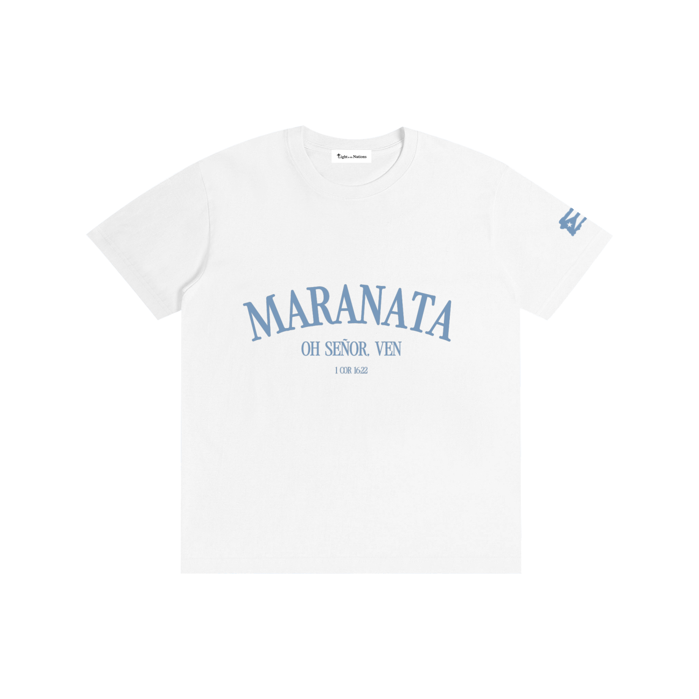 MARANATA Cotton Unisex T-Shirt (White)
