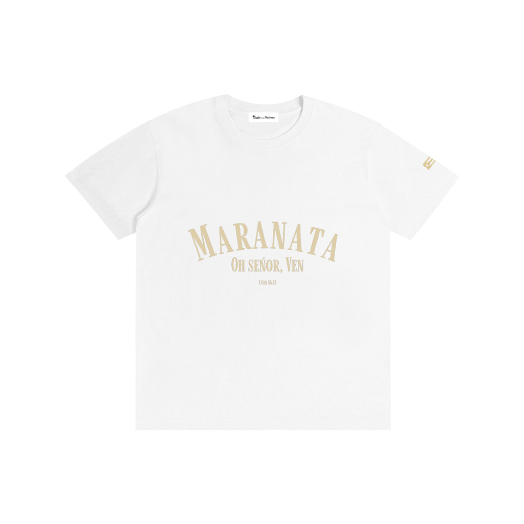 MARANATA Cotton Unisex T-Shirt (Sand)