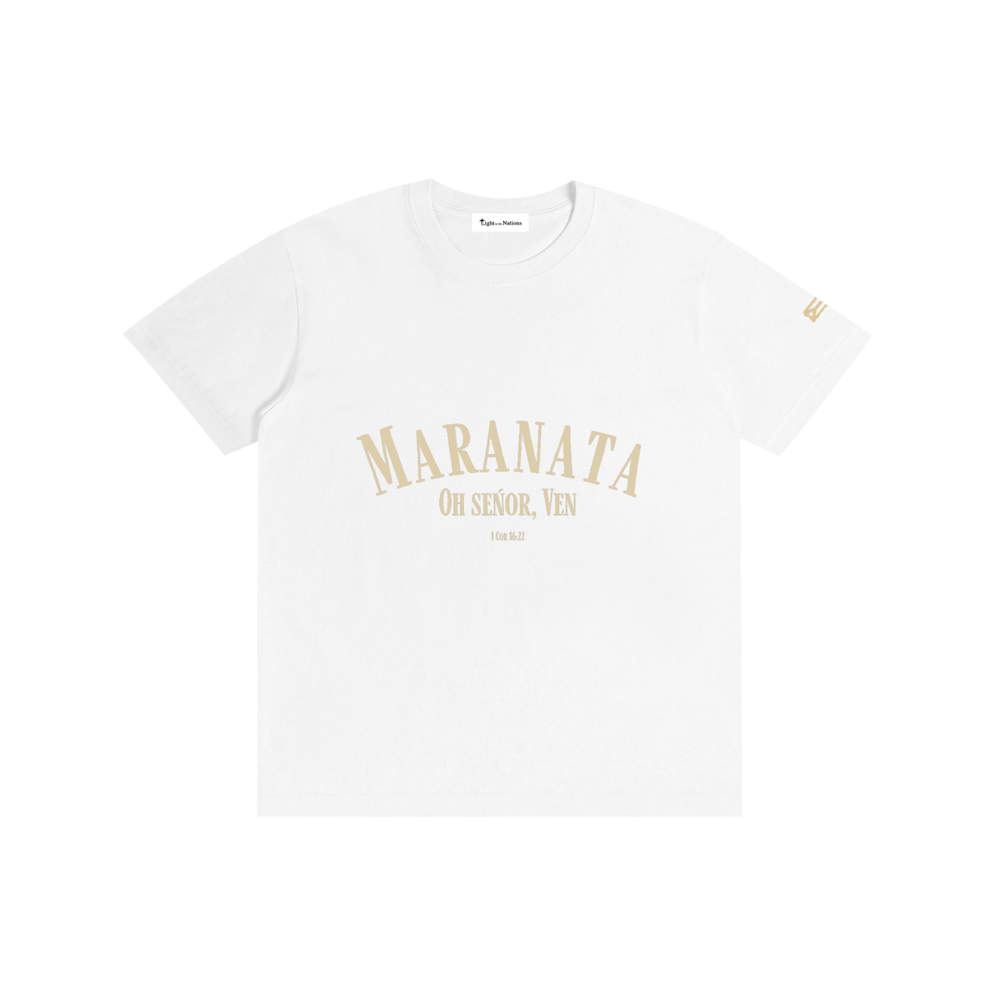 MARANATA Cotton Unisex T-Shirt (Sand)